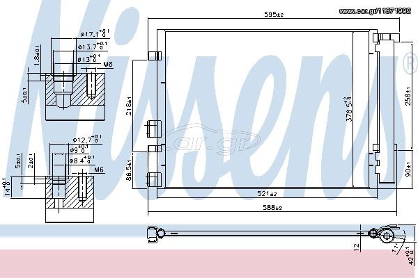 ΣΥΜΠΥΚ HYUN I20 1.4 CRDI 08- ΚΑΙΝ. NISSENS 940404 HYUNDAI i20