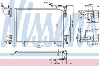 ΣΥΜΠΥΚΝΩΤΗΣ FORD FIESTA  12- ΚΑΙΝ. NISSENS 940528 FORD B-MAX FORD FIESTA FORD TOURNEO FORD TRANSIT
