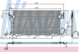 ΣΥΜΠΥΚ CITR XSARA 1,9D/TD 97- ΚΑΙΝ. NISSENS 94276 CITROEN BERLINGO CITROEN XSARA PEUGEOT PARTNER