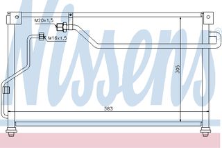 ΣΥΜΠΥΚΝΩΤΗΣ MAZDA 626 93-95 ΚΑΙΝ. NISSENS 94293 MAZDA 626