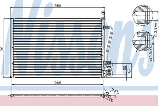 ΣΥΜΠΥΚΝΩΤΗΣ FORD FIESTA V 01- ΚΑΙΝ. NISSENS 94587 FORD FIESTA FORD FUSION MAZDA 2