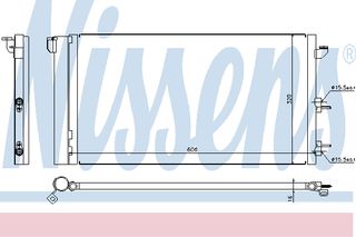 ΨΥΓΕΙΟ A/C FIAT PANTA ALL 03- ΚΑΙΝ. NISSENS 94670 FIAT PANDA