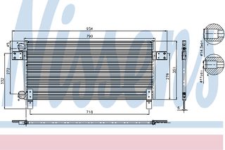 ΨΥΓΕΙΟ A/C MAN TGA 00- ΚΑΙΝ. NISSENS 94681 MAN TGA MAN TGL MAN TGS MAN TGX