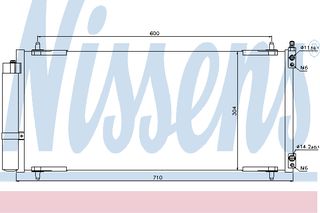 ΣΥΜΠΥΚ PEUGEOT 607 2,7 HDI 00- ΚΑΙΝ. NISSENS 94830 CITROEN C5 CITROEN C6 PEUGEOT 407 PEUGEOT 607