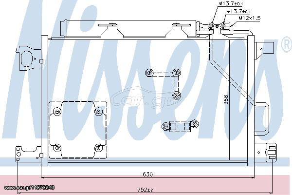 ΣΥΜΠΥΚ W203 CDI 200-270 04- ΚΑΙΝ. NISSENS 94857 MERCEDES-BENZ C-CLASS