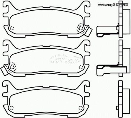 ΣΕΤ ΤΑΚΑΚΙΑ ΟΠ.MAZDA MX-5 98- ΚΑΙΝ. BREMBO P49021 MAZDA 323 MAZDA MX-5