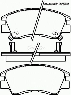 ΣΕΤ ΤΑΚΑΚΙΑ ΦΡΕΝΩΝ PAJERO ΚΑΙΝ. BREMBO P54008 MITSUBISHI L200 MITSUBISHI L300 MITSUBISHI PAJERO