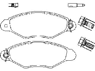 ΣΕΤ ΤΑΚΑΚΙΑ ΕΜ.XSARA1,4/KANGOO ΚΑΙΝ. BREMBO P56038 NISSAN KUBISTAR RENAULT KANGOO