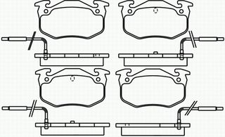 ΣΕΤ ΤΑΚΑΚΙΑ ΒΧ 14/16 ΕΜ ΚΑΙΝ. BREMBO P61029 ALPINE A610 CITROEN BX