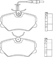 ΣΕΤ ΤΑΚΑΚΙΑ ΕΜ.PEUGEOT 306/405 ΚΑΙΝ. BREMBO P61035 PEUGEOT 405