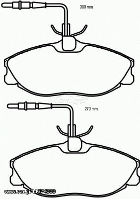 ΣΕΤ ΤΑΚΑΚΙΑ ΦΡ.ΕΜ.PEUGEOT 406 ΚΑΙΝ. BREMBO P61057 CITROEN XSARA CITROEN ZX PEUGEOT 306 PEUGEOT 406 PEUGEOT 607