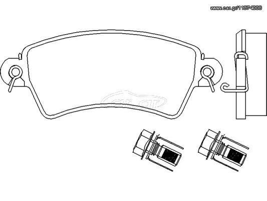 ΣΕΤ ΤΑΚΑΚΙΑ PEUGEOT 306 2,0 99 ΚΑΙΝ. BREMBO P61065 CITROEN XSARA PEUGEOT 206 PEUGEOT 306