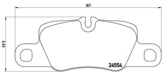 ΤΑΚΑΚ.ΟΠ.PANAMERA ΚΑΙΝ. BREMBO P65020 PORSCHE PANAMERA