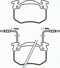 ΣΕΤ ΤΑΚΑΚΙΑ ΦΡΕΝΩΝ PEUGEOT ΚΑΙΝ. BREMBO P68011 ALPINE V6 PEUGEOT 505 PEUGEOT 604
