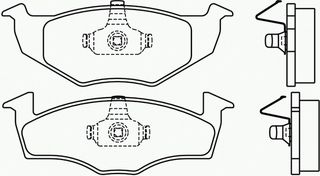 ΣΕΤ ΤΑΚΑΚΙΑ ΕΜ.POLO 95-/FABIA ΚΑΙΝ. BREMBO P85025 SEAT AROSA SKODA FABIA SKODA ROOMSTER VW FOX VW LUPO VW POLO