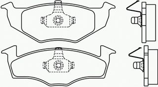 ΣΕΤ ΤΑΚΑΚΙΑ ΦΡ.ΕΜ.AUDI,VW,SEAT ΚΑΙΝ. BREMBO P85030 SEAT CORDOBA SEAT IBIZA SEAT TOLEDO VW GOLF VW POLO VW VENTO