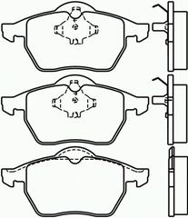 ΣΕΤ ΤΑΚΑΚΙΑ ΕΜ.A4/PASSAT 95- ΚΑΙΝ. BREMBO P85036 AUDI A4 VW PASSAT