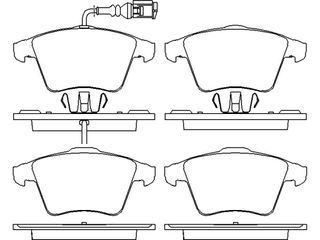 ΣΕΤ ΤΑΚΑΚIA VW TRANSPORTER T5 ΚΑΙΝ. BREMBO P85082 VW MULTIVAN VW TRANSPORTER