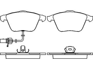 ΣΕΤ ΤΑΚ.ΕΜΠ.A4/A6 2004- ΚΑΙΝ. BREMBO P85097 AUDI A4 AUDI A6