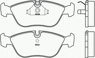 ΣΕΤ ΤΑΚΑΚΙΑ E VOLVO ΚΑΙΝ. BREMBO P86013 VOLVO 850 VOLVO C70 VOLVO S70 VOLVO V70