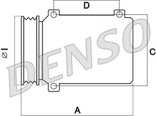 A/C COMPRESSOR CITROEN C4 06- ΚΑΙΝ. DENSO DCP07010 CITROEN C4