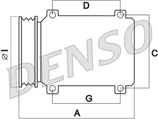 A/C COMPRESSOR AURIS 1.4 D-4D ΚΑΙΝ. DENSO DCP50300 TOYOTA AURIS