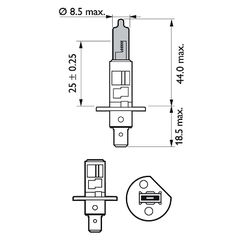 ΛΑΜΠΑ  X-TREME VISION H1 ΚΑΙΝ. PHILIPS 36067730 ABARTH 500 ABARTH 500C ABARTH GRANDE ABARTH RITMO ALFA ROMEO 145 ALFA ROMEO 146 ALFA ROMEO 147 ALFA ROMEO 155 ALFA ROMEO 156 ALFA ROMEO 159 ALFA ROMEO 