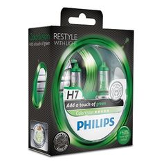 SET H7 ColorVision Green ΚΑΙΝ. PHILIPS 36798028 MULTICAR Fumo NEOPLAN Starliner