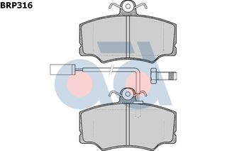 ΣΕΤ ΤΑΚΑΚΙΑ ΦΡEΝΩΝ ALFA ROMEO ΚΑΙΝ. AD INTERNATIONAL BRP316 ALFA ROMEO 33