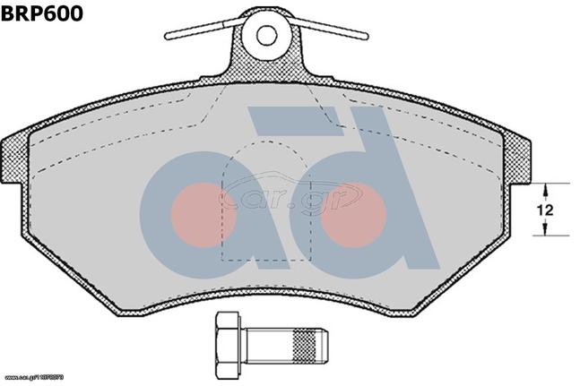 ΣΕΤ ΤΑΚΑΚΙΑ ΕΜ. Α4/PASSAT II ΚΑΙΝ. AD INTERNATIONAL BRP600 AUDI 80 AUDI CABRIOLET AUDI COUPE SEAT CORDOBA SEAT IBIZA SEAT INCA SEAT TOLEDO VW CADDY VW CORRADO VW GOLF VW PASSAT VW VENTO