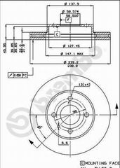 ΔΙΣΚΟI ΦΡΕΝΩΝ ALFAROMEO 33 1.7 ΚΑΙΝ. BREMBO 09314010 ALFA ROMEO 33 ALFA ROMEO ALFASUD