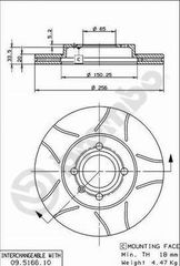 ΔΙΣΚΟΙ ΦΡΕΝ.IBIZA III 1.4 16V ΚΑΙΝ. BREMBO 09516675 SEAT AROSA SEAT CORDOBA SEAT IBIZA SEAT INCA SEAT TOLEDO VW CADDY VW CORRADO VW GOLF VW JETTA VW LUPO VW PASSAT VW POLO VW SCIROCCO VW VENTO