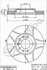 ΔΙΣΚ.ΦΡΕΝ.ΕΜ.MAX ASTRA 1.8 ΚΑΙΝ. BREMBO 09762975 CHEVROLET ZAFIRA OPEL ASTRA OPEL COMBO OPEL CORSA OPEL MERIVA OPEL ZAFIRA