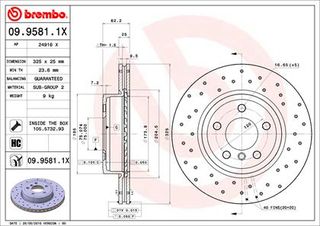 XR ΔΙΣ.ΦΡ. EM. BMW X3 ΚΑΙΝ. BREMBO 0995811X BMW X3