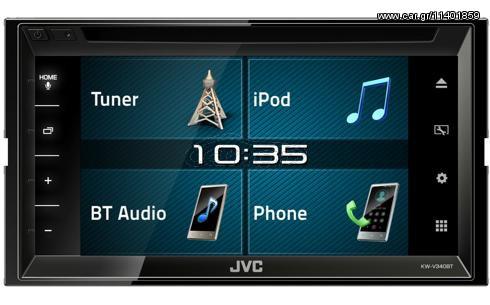 JVC KW-V340BT Οθόνη Αυτοκινήτου 6.8" με USB, Bluetooth, ΚΑΙ DVD  (2 ΧΡΟΝΙΑ ΕΓΓΥΗΣΗ!!!)