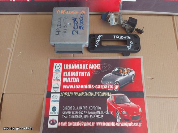 MAZDA TRIBUTE 2003 2000cc  ΕΓΚΕΦΑΛΟΣ WFE7 ΚΑΙ YL8F-12A650-RH 