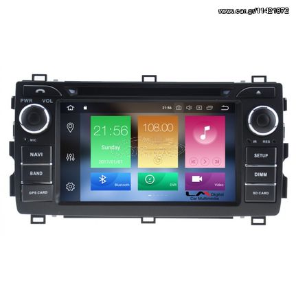 LM Digital οθόνη OEM TOYOTA AURIS 2013-2017 με οθόνη αφής 7″ & Android 10 Q!! GPS-Bluetooth-DVD-USB-SD-MP3 και 2 Χρόνια Γραπτής Εγγύησης!!