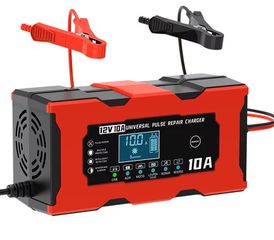 Πλήρως αυτόματος φορτιστής 10A μπαταρίας 12V αυτοκινήτου/μοτοσυκλέτας και όλων των οχημάτων Κωδικός ST5001..SoundStreet..