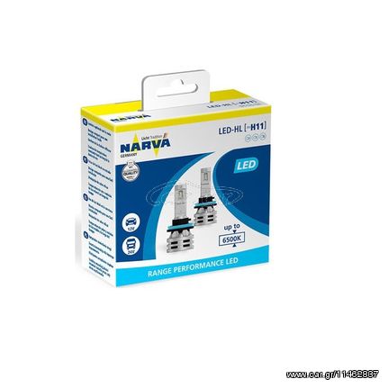 ΛΑΜΠΕΣ LED ΣΕΤ 2 ΤΕΜ. NARVA H11 12/24V 6500K