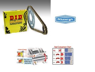 DID Σετ Αλυσιδα/Γραναζια Κίνησης 428 VX YAMAHA WR 125 R '08 '14