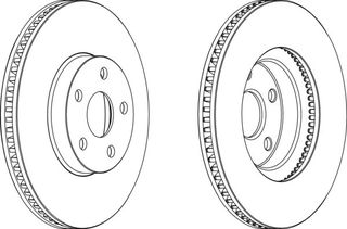ΣΕΤ ΔΙΣΚ.ΦΡ.ΕΜ.CELICA 99- ΚΑΙΝ. FERODO DDF1484 TOYOTA CELICA