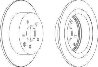 ΣΕΤ ΔΙΣΚΟΙ ΦΡ.ΟΠ.QASHQAI ΚΑΙΝ. FERODO DDF1590 NISSAN JUKE NISSAN NV200 NISSAN PULSAR NISSAN QASHQAI