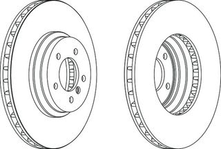 ΣΕΤ ΔΙΣΚ BMW 330 E90/E92 348MM ΚΑΙΝ. FERODO DDF1634 BMW 3 BMW X1