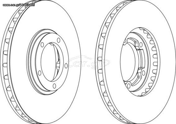 ΣΕΤ ΔΙΣΚΟΙ ΦΡ.EM.H1 2.4 97- ΚΑΙΝ. FERODO DDF1658 HYUNDAI H-1