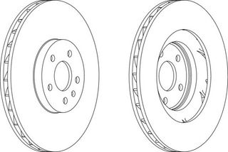 ΣΕΤ ΔΙΣΚ.ΕΜ.Α4 1.8 A5/Q5 345MM ΚΑΙΝ. FERODO DDF1665 AUDI A4 AUDI A5 AUDI Q5