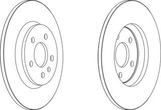 ΣΕΤ ΔΙΣΚΟΙ ΟΠ.A4 1.8 07- 300MM ΚΑΙΝ. FERODO DDF1666 AUDI A4 AUDI A5 AUDI A6 AUDI A7 AUDI Q5