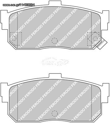 ΤΑΚ.ΟΠ.MAXIMA 00-> ΚΑΙΝ. FERODO FDB1104 NISSAN MAXIMA