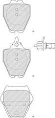 ΤΑΚ.ΕΜΠ.A4/S4 A6 ALLROAD ΚΑΙΝ. FERODO FDB1709 AUDI A4 AUDI A6 AUDI ALLROAD VW PHAETON