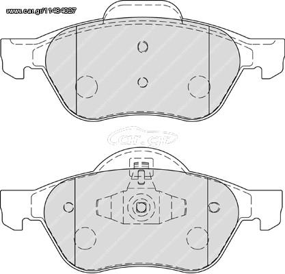 ΤΑΚ.ΕΜΠ.MEGANE II 03- (15) ΚΑΙΝ. FERODO FDB1866 RENAULT CLIO RENAULT LAGUNA RENAULT MEGANE RENAULT SCENIC