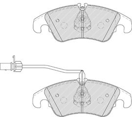 ΣΕΤ ΤΑΚ.EM.A5/S5-FOCUS RS 09- ΚΑΙΝ. FERODO FDB4044 AUDI A4 AUDI A5 AUDI A6 AUDI A7 AUDI Q5